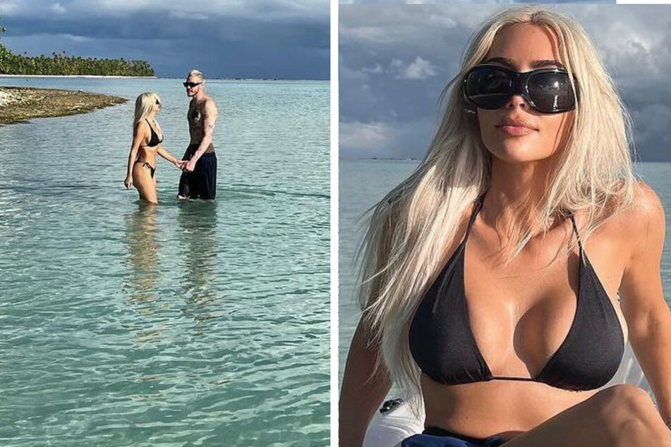 Kim Kardashian smooches Pete Davidson in sexy baecation pics!