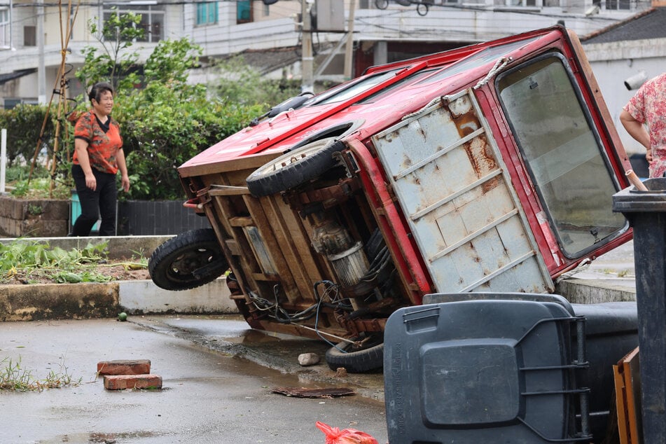 Impact of typhoon Bavi in Eastern China.