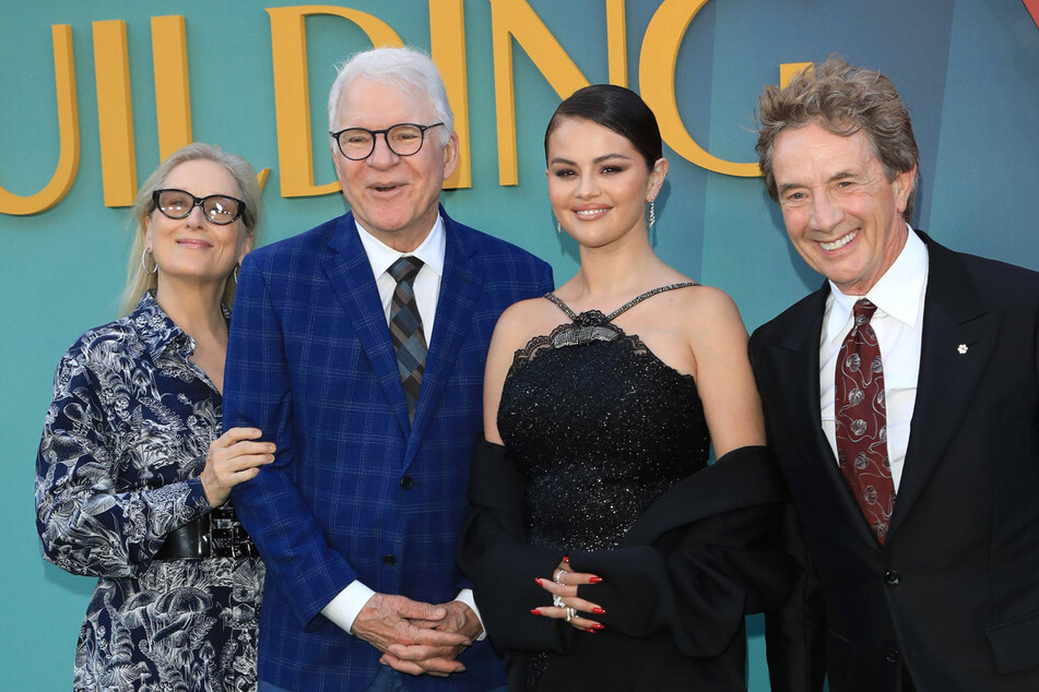 Mabel, Oliver, and Charles are set to grace the small screen once again as Selena Gomez (second from r.) confirms Only Murders in the Building will return for season 5!