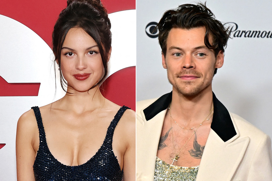 Olivia Rodrigo (r.) gushed over her meeting with Harry Styles years after she wrote fanfiction about him and his One Direction bandmates!