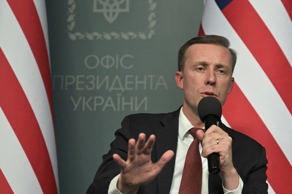 US National Security Advisor Jake Sullivan vowed support for Ukraine on Wednesday but admitted Washington could not predict when the aid package would be passed.
