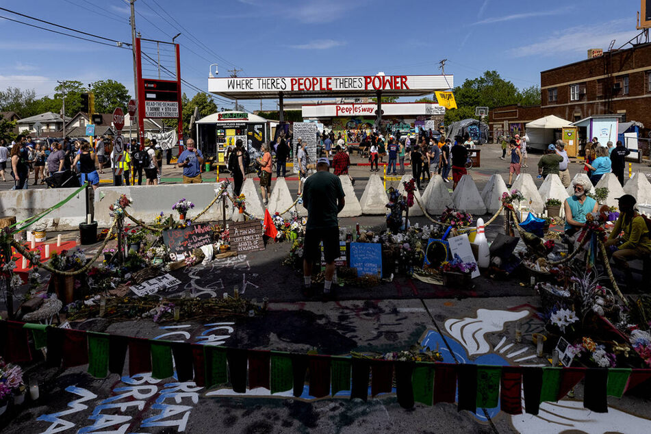 Locals protest in Minneapolis as city clears George Floyd Square of tributes