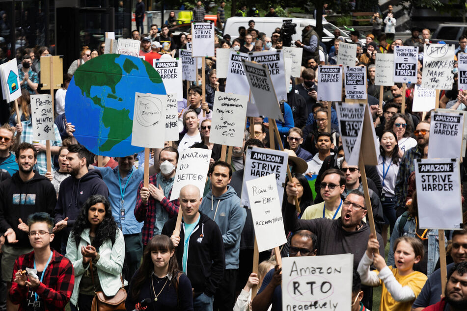 Amazon employees in Seattle stage massive walkout!