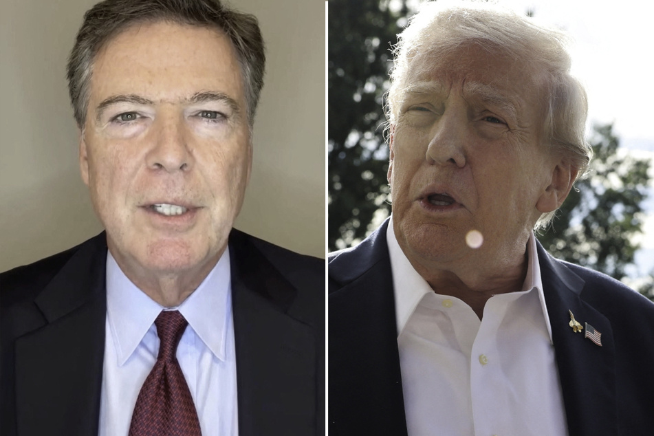 President Donald Trump's Justice Department announced criminal charges against one of his biggest critics, ex-FBI director James Comey (l.).