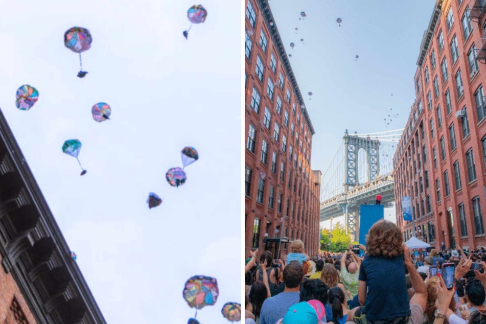 New York's Dumbo neighborhood will make thousands of toy elephants fly!