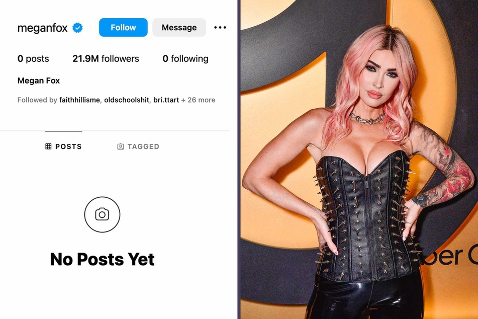 Megan Fox deletes all of her Instagram posts in mysterious shock move!
