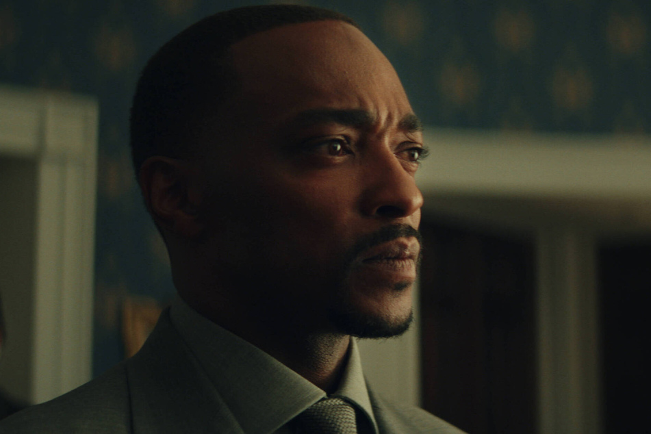 Anthony Mackie reprises his role as Sam Wilson – the new Captain America – who will have big shoes to fill in the next Marvel film.