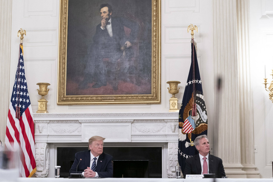 Donald Trump and Kevin McCarthy at the White House in 2020.
