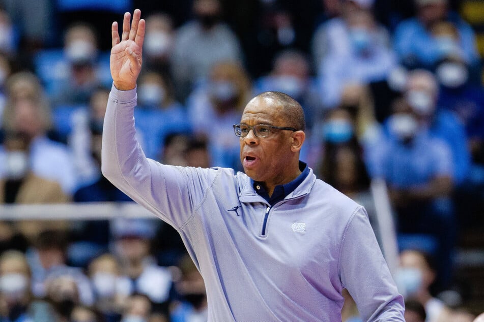North Carolina Tar Heels head coach Hubert Davis.
