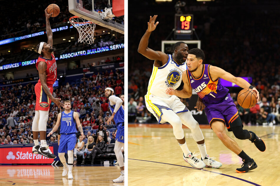 NBA roundup: Suns pile on points against Warriors, Pelicans down Doncic's Mavs
