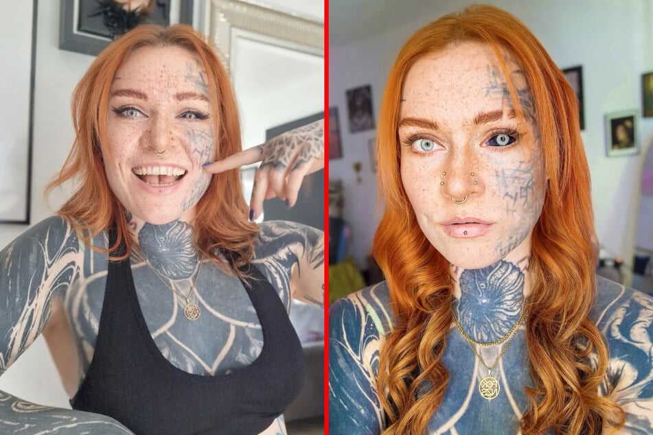 Extreme ink addict splits tongue in half and tattoos eyeball black