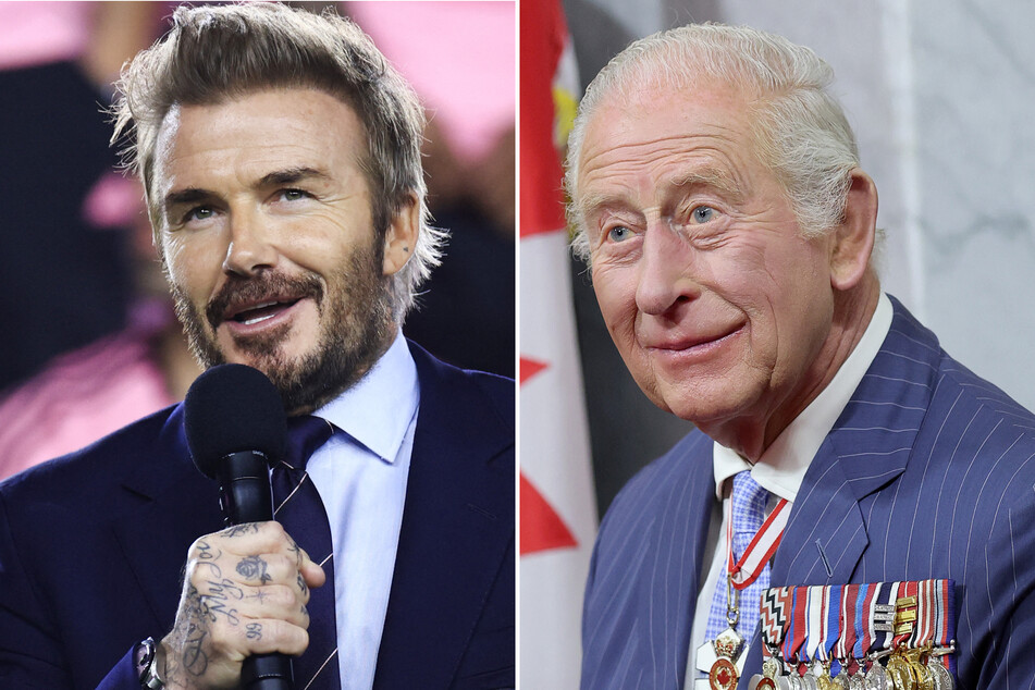 David Beckham (l.) will be awarded a knighthood by King Charles III next week in recognition of his soccer career and his charity work, reports said Friday.