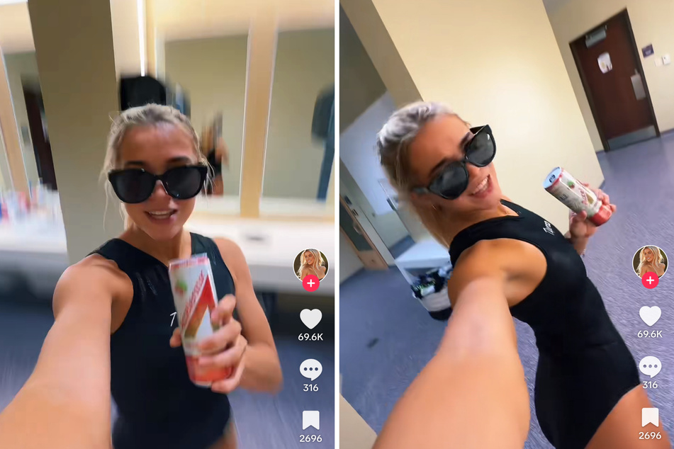Olivia Dunne puts her own spin on TikTok's "tube girl" trend