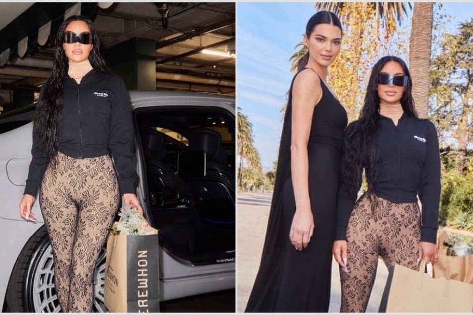 Kim Kardashian (l) isn't over her time at the Balenciaga fall fashion show that took place earlier this month.