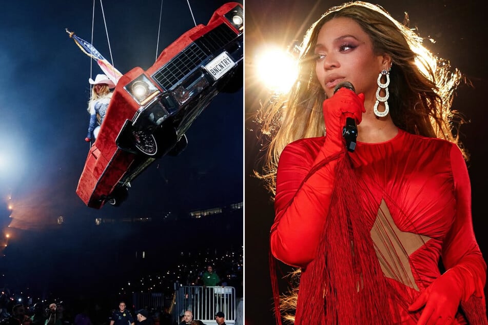 Beyoncé left dangling in the air as Cowboy Carter car malfunctions!