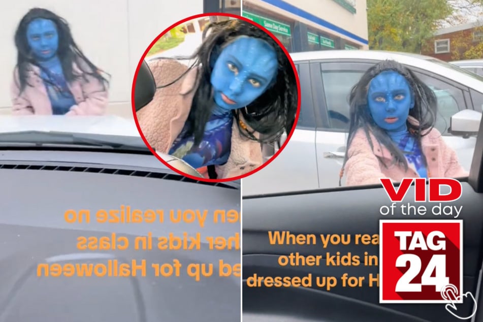 Today's Viral Video of the Day features a little girl who dressed all-out for Halloween at her school, only to be met with a shocking surprise.