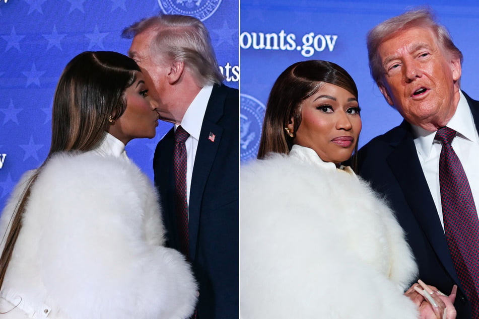 Nicki Minaj declares herself Trump's "number one fan" as she joins him on stage