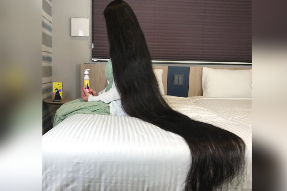 Rin Kambe's (35) hair hasn't been cut in 15 years.