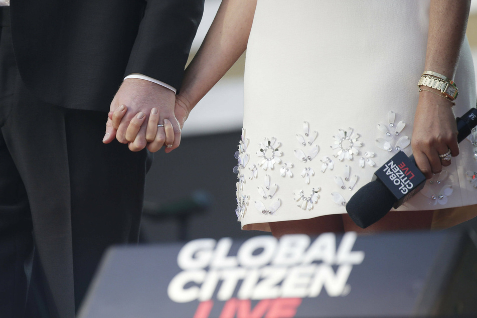 The event was Harry and Meghan's first public appearance together since the birth of their daughter.