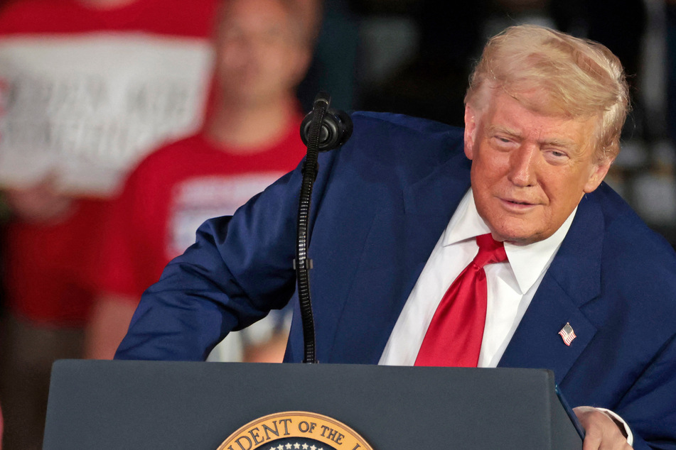 Trump deflects blame as economy shrinks: "This is Biden's Stock Market"