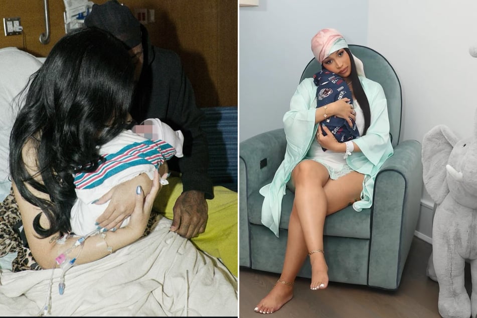Cardi B gave fans a peek at her new baby boy in her latest Instagram post!