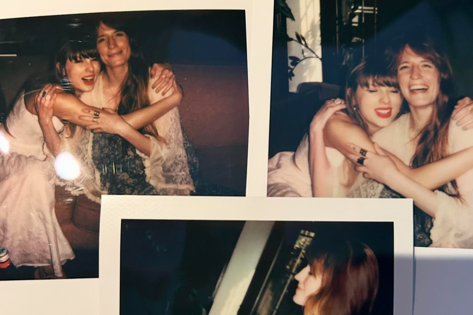 Taylor Swift (l.) collaborated with Florence Welsh for Florida!!! on The Tortured Poets Department.