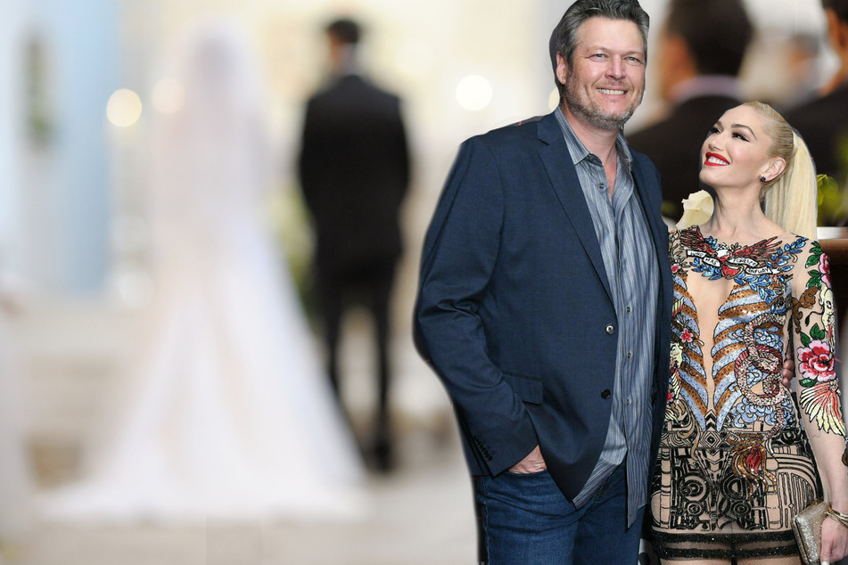 Gwen Stefani and Blake Shelton share new pics from their surprise weekend wedding!