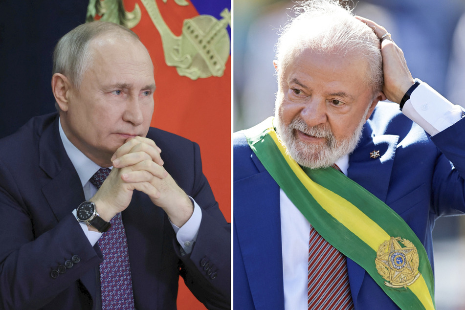 Russian President Vladimir Putin (l.) would not be arrested if he attended the 2024 G20 summit in Rio de Janeiro, Brazilian President Lula said.