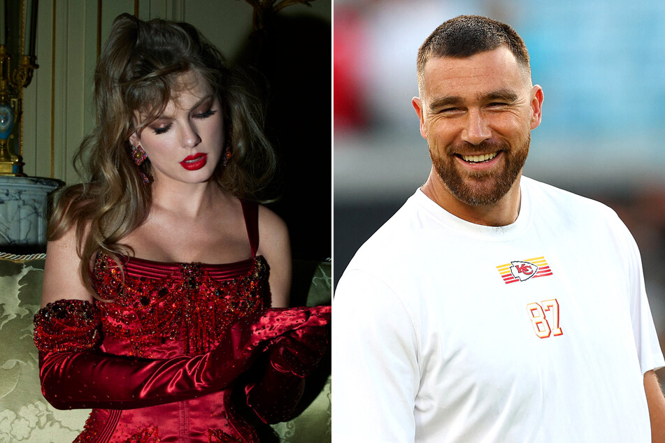 Travis Kelce reacts to Taylor Swift's raunchy new song Wood: "I love that girl"