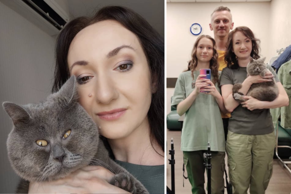 Natalya Zhdanova (l.) and her cat have quite a following.