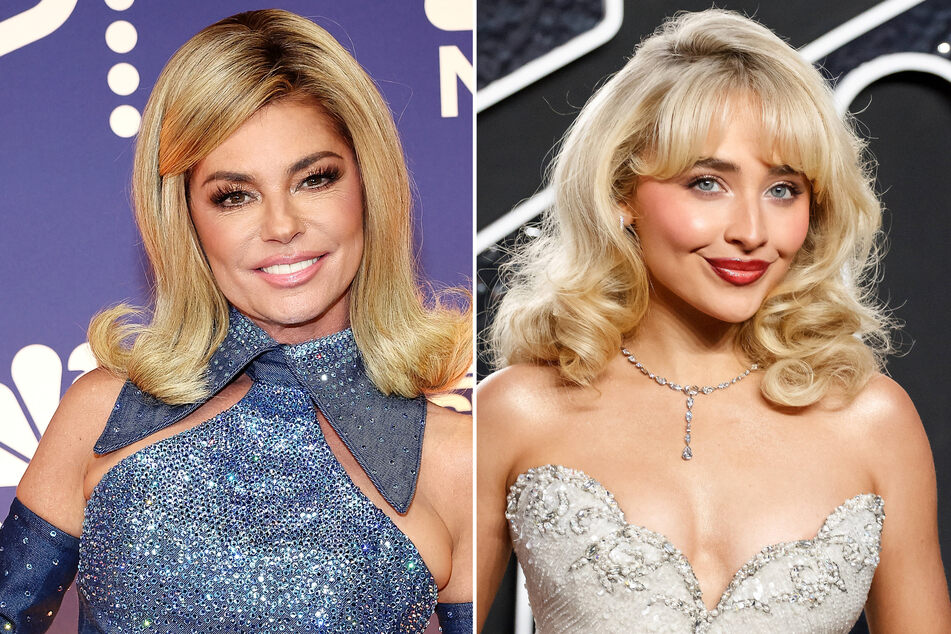 Shania Twain (l.) has nothing but love for Sabrina Carpenter after the rising pop star covered one of her biggest hits at the Short n' Sweet Tour in Toronto.