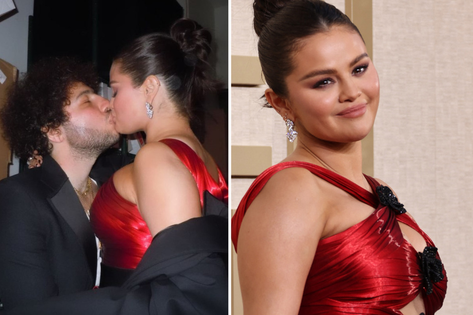 Selena Gomez packs on PDA with Benny Blanco at Golden Globes: "I won"