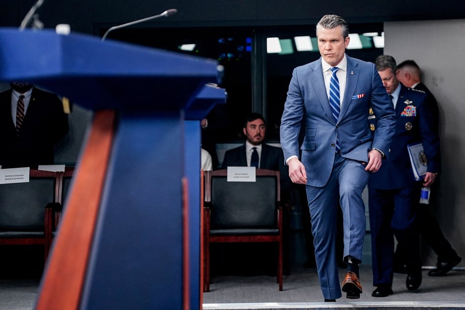 Pentagon chief Pete Hegseth continued saber-rattling against Iran and vowed the US would continue a maritime blockade.