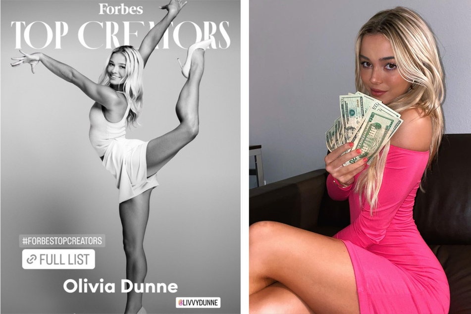 Olivia Dunne, "TikTok's million-dollar tumbler," is listed as one of Forbes' Top 50 Creators of 2023 thanks to her massive social media fan base.