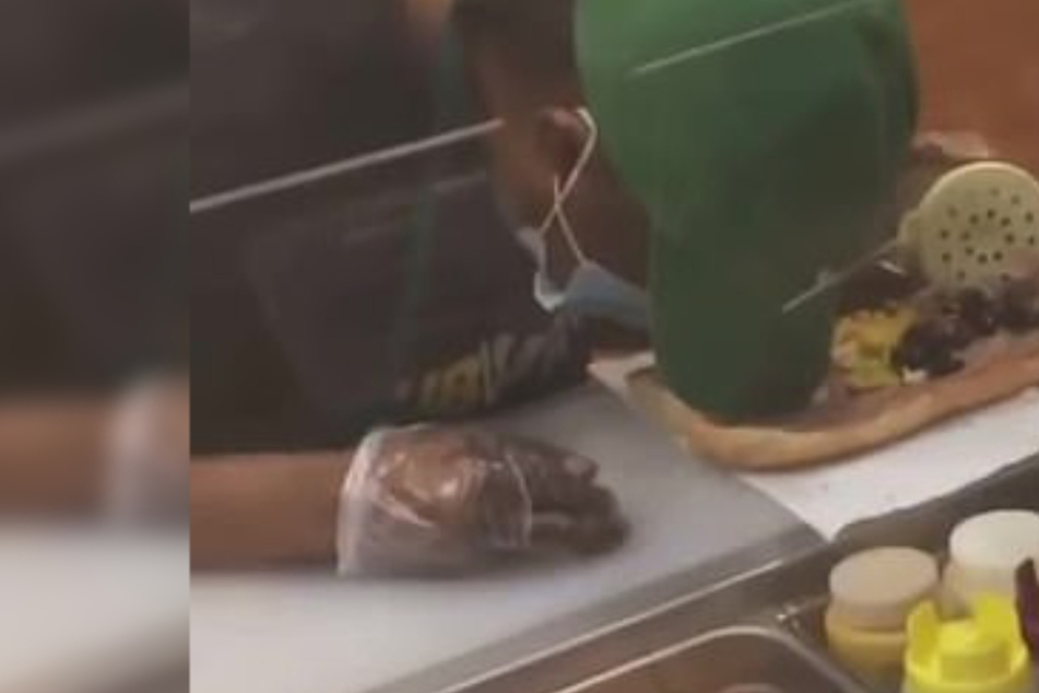 Video shows Subway employee falling asleep on sandwich