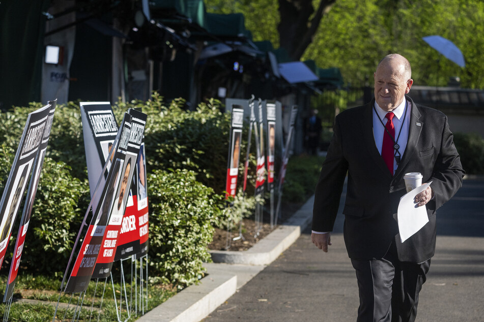 Homan voiced support touted the Trump administration's record on migration and said that the posters are a "message" for all undocumented migrants in the US.