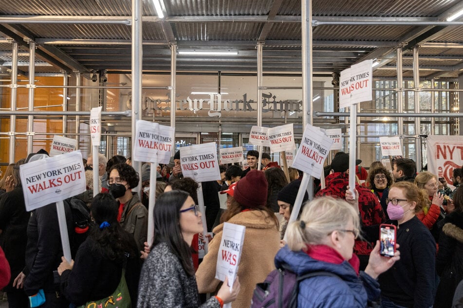 New York Times journalists stage historic strike as labor tensions mount
