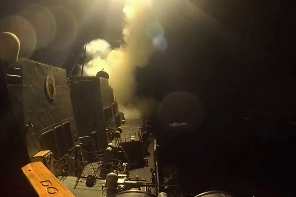 A screenshot from a video released by the US Central Command on June 11, 2026, shows what the American military said are strikes targeting "Iranian military surveillance capabilities, communications systems and air defense sites."