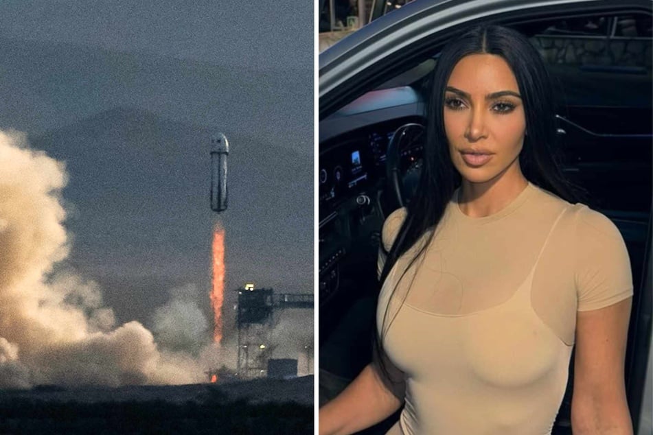 Why did Kim Kardashian skip out on the Blue Origin space launch?