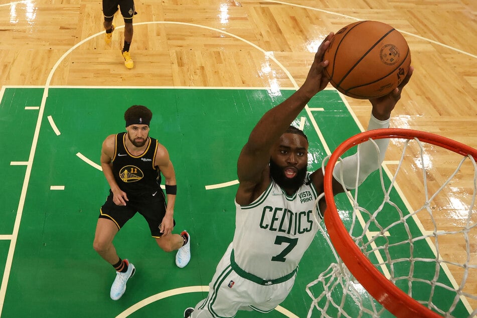 NBA Finals: Jaylen Brown's hot start ignites Celtics' home win in Game 3