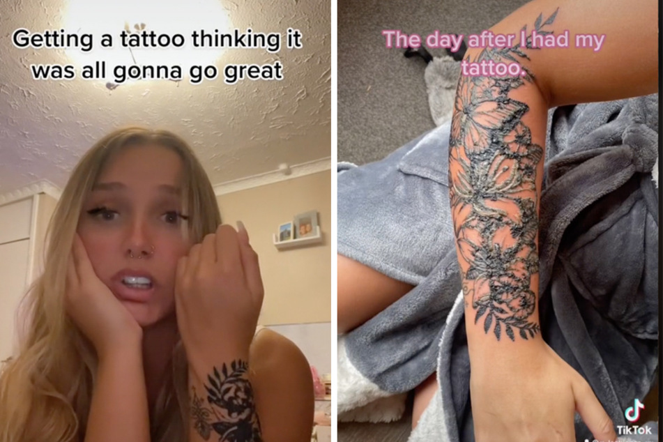 Tattoos gone wrong: TikToker goes viral over "leaking" ink session
