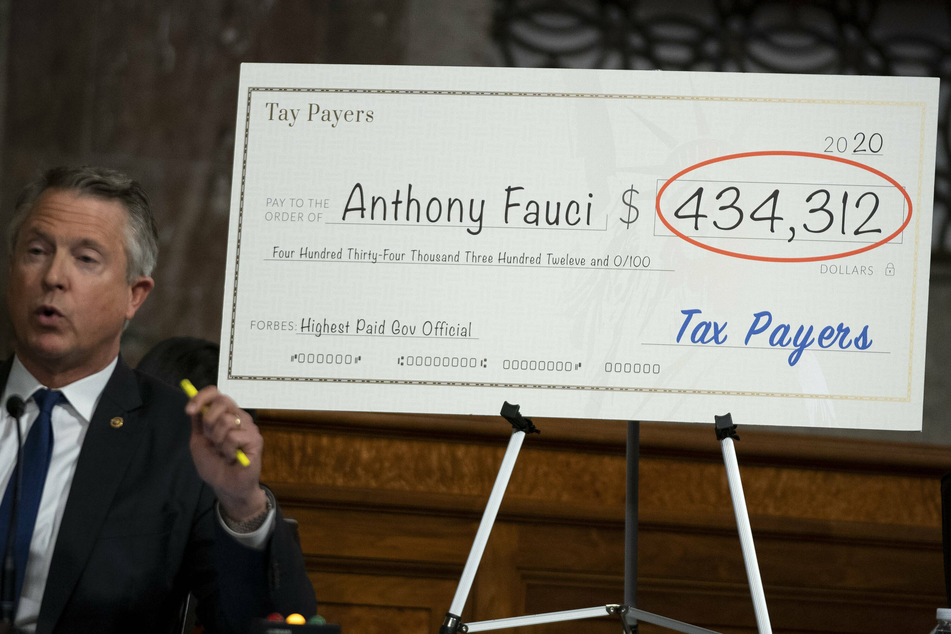 Kansas Senator Roger Marshall questioned Fauci's financial disclosure – which are freely available to the public on request.