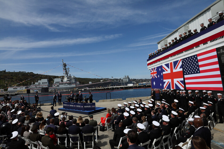China warns of new arms race after US nuclear submarine deal with UK and Australia
