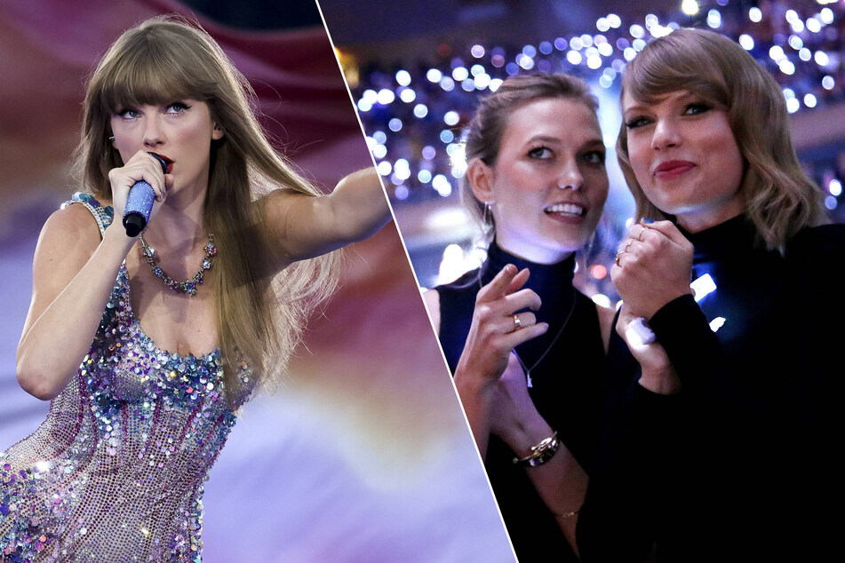 Taylor Swift's (l.) former BFF Karlie Kloss attended The Eras Tour on Wednesday.