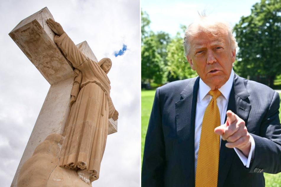 Trump sues Catholic Diocese to seize control of New Mexico holy land for border wall