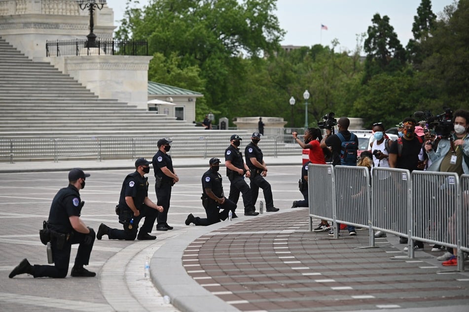 FBI agents who were fired for kneeling at a George Floyd protest in 2020 filed a lawsuit alleging wrongful termination (file photo).