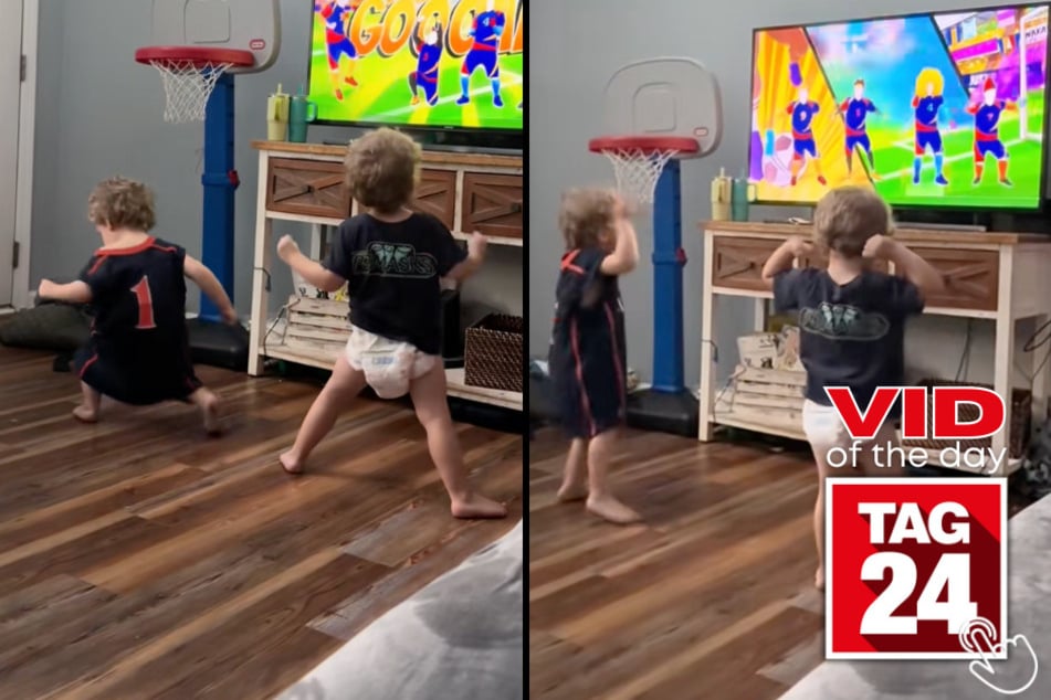These 3-year-olds have the entire "Waka Waka" Just Dance routine memorized, and honestly, their priorities are perfect.