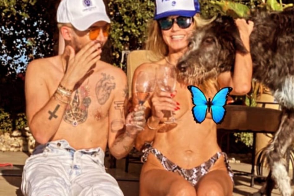Heidi Klum goes topless on Instagram!