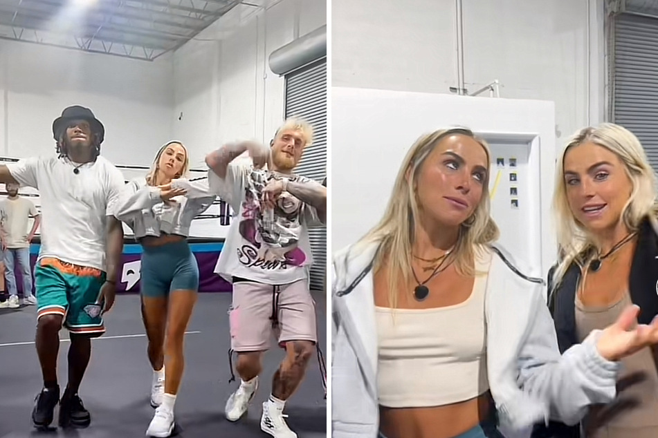 Cavinder twins hit up F1 weekend with Jake Paul and Jalen Ramsey