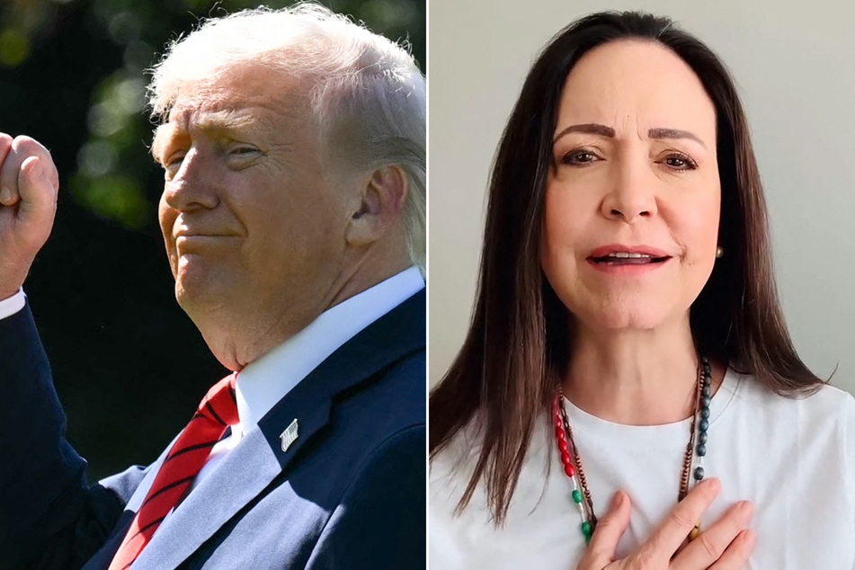 Nobel Peace Prize winner Maria Corina Machado dedicates award to Trump